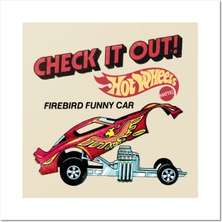 Retro Firebird Funny Car Pop-up Body Posters and Art